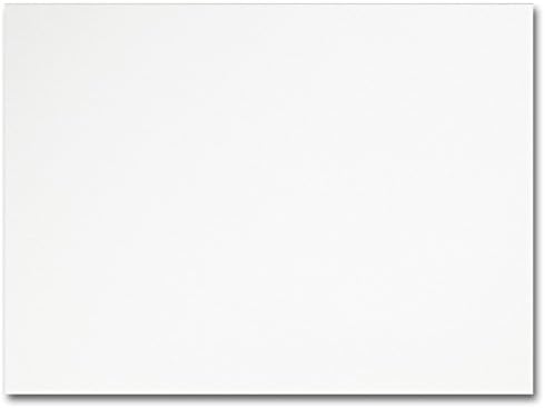 Fine Impressions 250-Count White Blank Flat Cards For Invitations/Announcements/Responses/Art Cards, Size A6 (4.67" x 6.25"), Bright White (RRAN6WN)