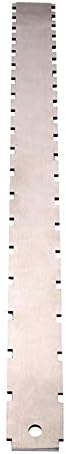 Guitar Neck Notched Straight Edge Luthiers Tool for Most Electric Guitars for Gibson Fretboard and Frets Stainless Steel