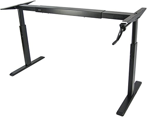 UPC 641020646894, VIVO Manual Crank Stand Up Steel Desk Frame System Ergonomic Standing Height Adjustable (DESK-V100M)