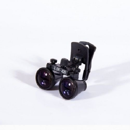 3.5X420mm Surgical Medical Binocular Clip Loupes DY110 Lab Head Magnifier w/ Clipon by Purple