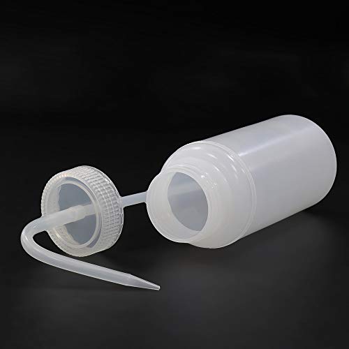 ULAB Scientific Wash Bottle Set, 1 of Each for Self-Venting Safety Wash Bottles of Distilled Water and ISOPROPANOL, LDPE Material, 1pc of General Wide-Mouth wash Bottle, LDPE Material, Vol.500ml - Thumbnail 6