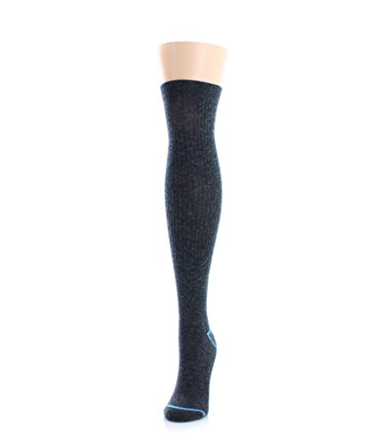 MeMoi Vertical Basics Wool Half Cushioned Knee High Black ML 743 One Size