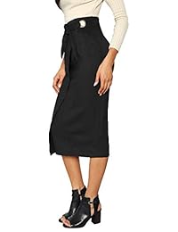 Falda de corbata para dama con cremallera