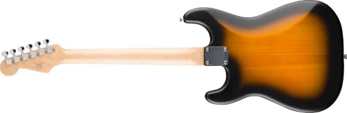 Squier by Fender Debut Collection HT HSS Stratocaster E-Gitarre, Laurel Griffbrett, Weißes Schlagbrett, 2 Tone-Sunburst