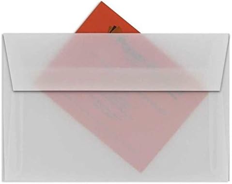 White Translucent A2 (4-3/8-x-5-3/4) Envelopes 250-pk - 113 GSM (30lb Writing) PaperPapers 4X5 Holds Paper Folded 4-Ways Invitation, Response and DIY Greeting Envelopes