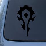 WORLD OF WARCRAFT HORDE PVP - WOW - Vinyl Car Decal Sticker #1902 | Vinyl Color: Black