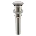 Yodel Vessel Sink Pop up Drain Without Overflow,Brushed Nickel primary