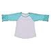 Kaiya Angel Toddler/Little Girl's Icing Ruffle Shirts Raglan Shirts 2-6 Years