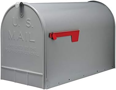 Gibraltar Stanley (ST200000) Post Mount Jumbo Mailbox, Galvanized Steel - Silver Gray (Certified Refurbished)