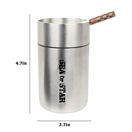 3 SEA+STAR+Ashtrays+Stainless+Windproof
