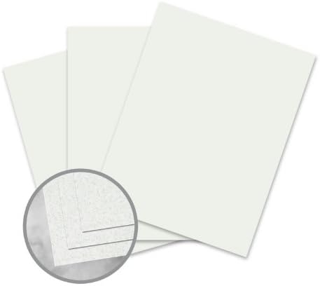 CLASSIC Linen Sage Green Card Stock - 8 1/2 x 11 in 80 lb Cover Linen 30% Recycled 250 per Package