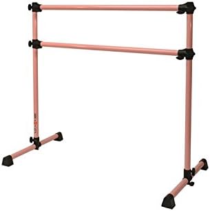 Vita Vibe Prodigy Series DBNB5: Modern Aluminum Double Bar Ballet Barre and Bag Travel Set 5FT