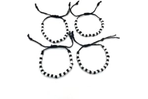 S,S Store Baby najariya Black and Silver Baby Nazariya Set of 2 Pair, Mix