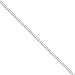 NYC Sterling Chain Necklace 3MM Sterling Silver .925 Curb Link Womens and Mens, Made In Italy