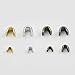 200 Pcs Zipper stopers Top Stops #3#5 for Spiral Slider Bottom Rescue Repair Set Aluminum Nickle Gold Bronze Nickle-Black Color Choice