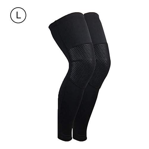 Sports Knee Pads Knee Brace Support Compression Sleeves Lengthened Breathable Thigh Calf Protection Leg Foot Support, Basketball Football Climbing Protective Gear Impact Kneepad