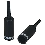 Jagwire 5mm Lined Alloy End Caps, Black, Bottle of 50
