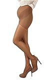 Mama Maternity Pantyhose Tights Sheer 20 denier Pregnancy Hosiery (L - 4, Natural)