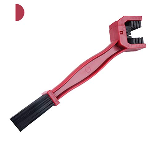 AUTDER Motorcycle Bicycle Cycling Chain Brush Mountain Bike Maintain Cleaning Tool Pack of 1 (Red) - Thumbnail 6