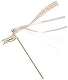 Ginger Ray AF-610 Confetti Alternative Vintage Wedding Wands, Pack of 10, Ivory
