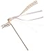 Ginger Ray AF-610 Confetti Alternative Vintage Wedding Wands (10 Pack), Gold or Ivory, 1