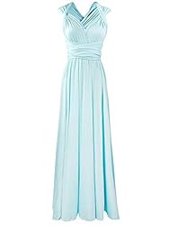 PERSUN Women's Light Blue Convertible Maxi Dress