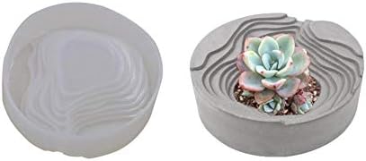 Rejoicing Molde De Silicone Arte Cinzeiro Cinzeiro De Concreto De Cimento Placa De Armazenamento De Socalcos Projeto Gypsum Silicone Mold for Home Kitchen Cooking Baking