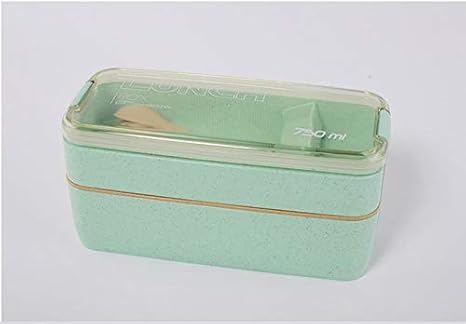 Zorux - 750ml Material Sano de 2 Capas Fiambrera Paja de ...