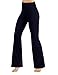 ODODOS Power Flex High Waist Boot-Cut Yoga Pants Tummy Control Workout Non See-Through Bootleg Yoga Pants,Navy,Largethumb 1