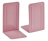 Acrimet Premium Bookends (Pink Color) (1 Pair Pack)