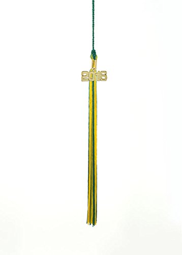 2016 DK GREEN / GOLD GRADUATION TASSEL - TASSEL DEPOT BRAND - MADE IN USA