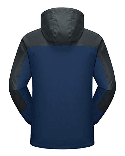 KEFITEVD Outdoor Jacke Herren Wasserdicht Softshell Wanderjacke Multi Funktion Regenjacke Jagd Angeln Freizeitjacke… – Bild 3