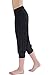 HOEREV Brand Women's Super Soft Modal Spandex Harem Yoga Pilates Capri Pants