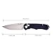 Enlan EL-02 Tactical Pocket Knives 8Cr13MoV Blade and G10 Handle Dual Thumb Studs Opening Folding Camping Hiking Outdoor EDC Knife with Clip