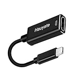 USB C to HDMI Adapter 4K HD,Aladom HDMI to USB C Cable Compatible for Samsung Galaxy S9/S8,Dell XPS, Lenovo and More (BLACK01)
