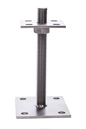 Post Anchor Adjustable Height 190 Mm Stainless Steel 25 PT190 Amazon 