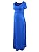 Jinson Women's Basic Maternity Soild Short Sleeve Long Maxi Dress Vestido with Empire Waist for Pregnancy