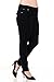 1826 Stretchy BLACK denim jeans MID-RISD WOMENS PLUS SIZE pants SKINNY PJ-3687
