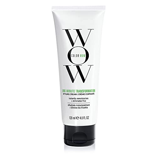 COLOR WOW ONE MINUTE TRANSFORMATION – INSTANT FRIZZ FIX| NOURISHING STYLING CREAM SMOOTHS, TAMES + DEFRIZZES ON THE SPOT, AVOCADO OIL + OMEGA 3’S HYDRATE, REPAIR FOR SILKIER, SMOOTHER TEXTURE