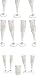 Oojami 30pc Clear Plastic With Silver Glitter Classicware Glass Like Champagne Wedding Parties Toasting Flutes