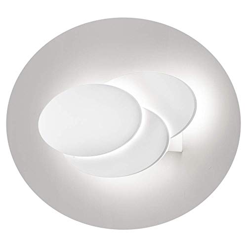 Ralbay White Wall Sconce, 12W LED Wall Sconce 3000K Warm White Sconce Wall Lighting for Bedroom Hall