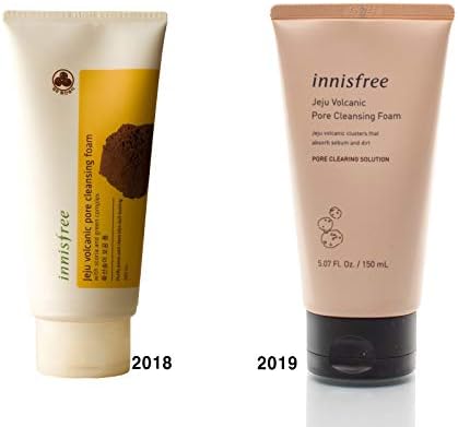 innisfree cleansing foam jeju volcanic