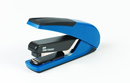 Staples One-Touch Plus Desktop Flat Stack Full Strip Stapler, 30 Sheet Capacity, Blue (25112)