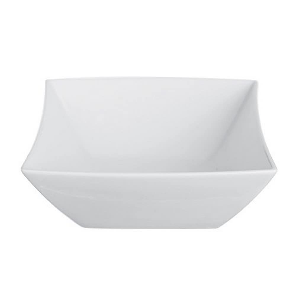 Excelsa Square Bowl, Ceramic, White, 16 x 14.8 cm