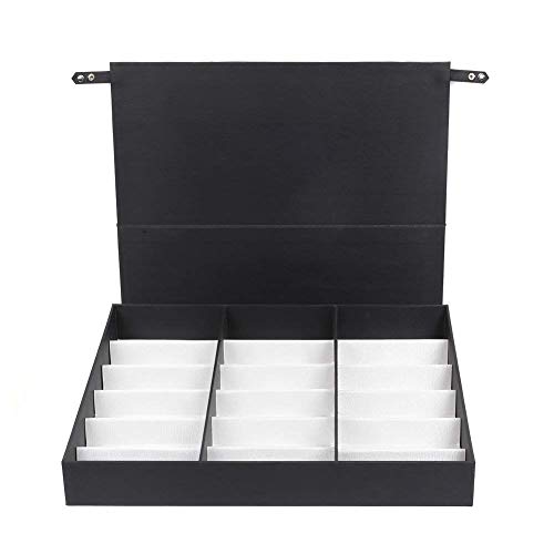 Youzpin Eyeglasses Storage Dust-Proof Display Box,Sunglasses Display Case Folding Lid Stand Holder Tray Case,Glasses Jewellery and Watches Storage Display Container~8 Grid - Thumbnail 6