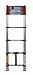 Xtend & Climb 760P Xtend+Climb Telescoping Extension Ladder, 225 Lb, 1-1/2 In, 10.5 ft, Red