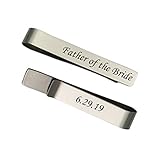 Tie Clip Personalized Custom Engraved Tie Bar Pin