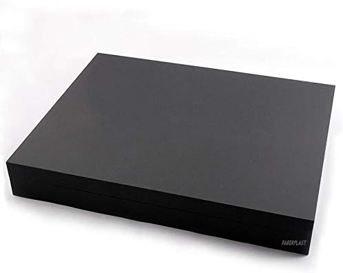 FABERPLAST PLASTICOS Caja METACRILATO Plana Negro Mate: Amazon.es: Hogar