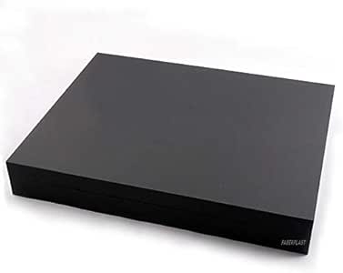 FABERPLAST PLASTICOS Caja METACRILATO Plana Negro Mate: Amazon.es: Hogar