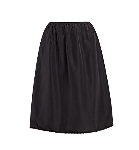 Rosette Women's Half Slip (Medium 26-length, Black)